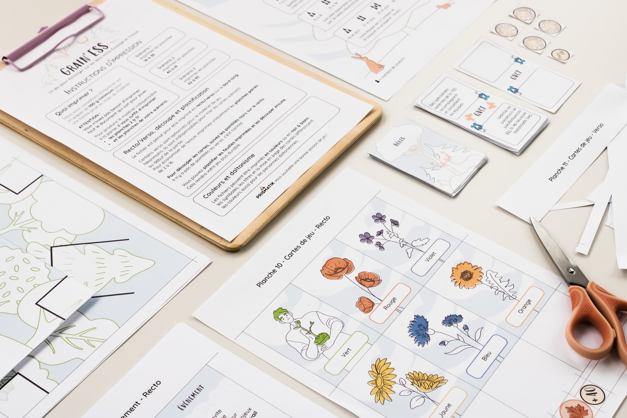 Matériel de jeu pour Grain'ESS