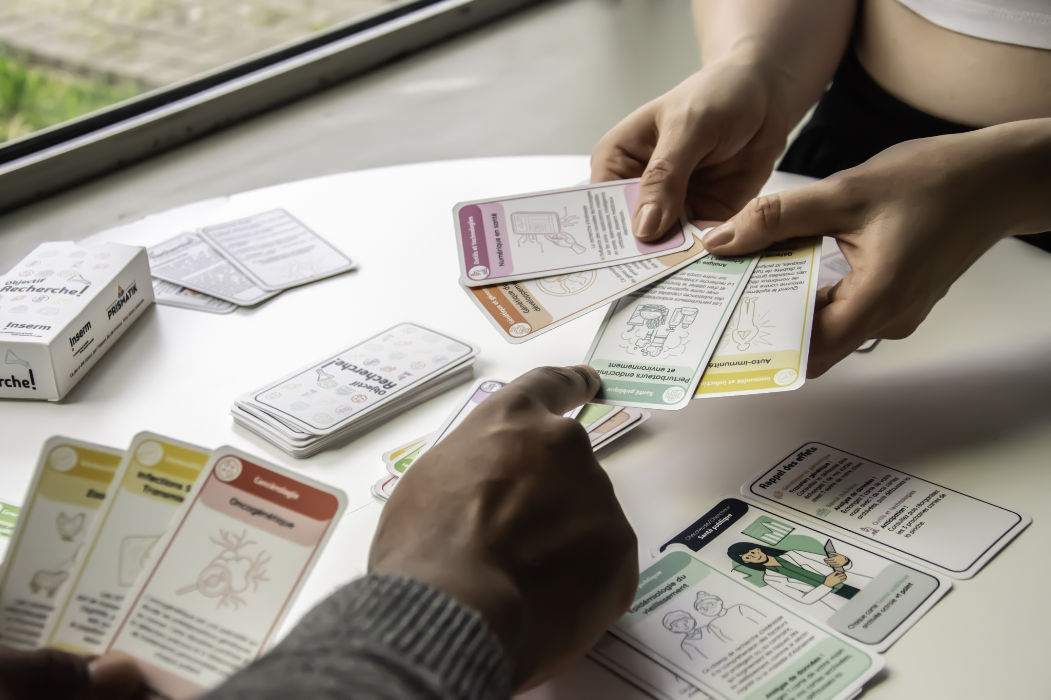 Objectif Recherche - cartes en main et sur table